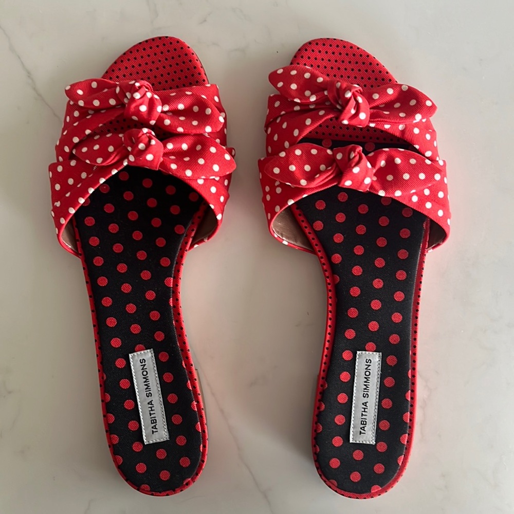 Tabitha Simmons Polka Dot Sandals Size 38
